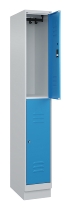 C+P Doppelstock-Spind 080320-22 Classic PLUS Sockel 2-Abt.400mm je 2 Fächer Sicherheits-Drehriegel (HxBxT)1950x800x500mm 7016/7035