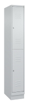 C+P Doppelstock-Spind 080320-22 Classic PLUS Sockel 2-Abt.400mm je 2 Fächer Sicherheits-Drehriegel (HxBxT)1950x800x500mm 7016/7035