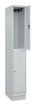 C+P Doppelstock-Spind 080320-22 Classic PLUS Sockel 2-Abt.400mm je 2 Fächer Sicherheits-Drehriegel (HxBxT)1950x800x500mm 7016/7035