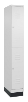 C+P Doppelstock-Spind 080320-22 Classic PLUS Sockel 2-Abt.400mm je 2 Fächer Sicherheits-Drehriegel (HxBxT)1950x800x500mm 7016/7035