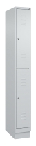 C+P Doppelstock-Spind 080310-29 Classic PLUS mit Sockel 2 Abt.250mm je 2 Fächer Drehriegel (HxBxT)1950x500x500mm 7035/7016