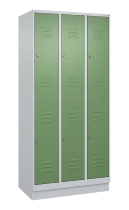 C+P Doppelstock-Spind 080320-22 Classic PLUS Sockel 2-Abt.400mm je 2 Fächer Sicherheits-Drehriegel (HxBxT)1950x800x500mm 7016/7035