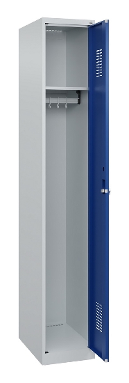 C+P Spind Basis PLUS 088055-20 bodenstehend 2 Abt. 300mm Zylinderschloss (HxBxT) 1850x600x500mm 7035/5010
