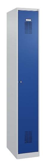 C+P Spind Basis PLUS 088055-20 bodenstehend 2 Abt. 300mm Zylinderschloss (HxBxT) 1850x600x500mm 7035/5010