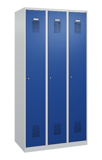 C+P Spind Basis PLUS 088055-20 bodenstehend 2 Abt. 300mm Zylinderschloss (HxBxT) 1850x600x500mm 7035/5010