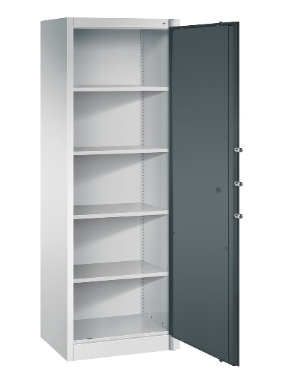 C+P Feuerschutzschrank 1161-000 Certos (HxBxT) 1950x650x500mm 7035/3003