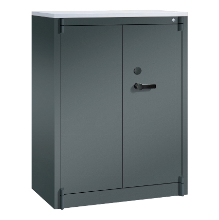 C+P Feuerschutzschrank 1171-00 Certos 3OH Tür 2-flügelig (HxBxT)1226x930x500mm 7035/3003