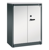 C+P Feuerschutzschrank 1171-00 Certos 3OH Tür 2-flügelig (HxBxT)1226x930x500mm 7035/3003