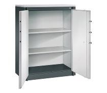 C+P Feuerschutzschrank 1171-00 Certos 3OH Tür 2-flügelig (HxBxT)1226x930x500mm 7035/3003
