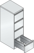 CP Hängeregistraturschrank 12423-311 C2000 Acurado 3 Schubladen 1-bahnig (HxBxT) 1045x433x590mm 9016/2406015