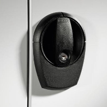 C+P Flügeltürenschrank Basis PLUS 130287-300 Fachböden verzinkt Griffschale mit Zylinderschloss (HxBxT) 1950x930x400mm 7035/5012
