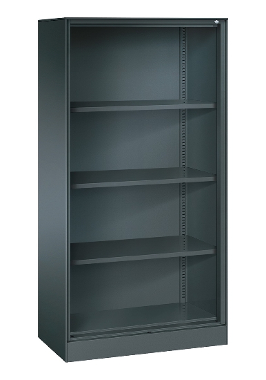C+P Büroregal aus Stahl mit Rückwand 140033-000 C3000 Asisto 3OH (HxBxT) 1310x800x435mm 7016