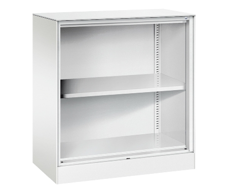 C+P Büroregal aus Stahl mit Rückwand 140033-000 C3000 Asisto 3OH (HxBxT) 1310x800x435mm 7016