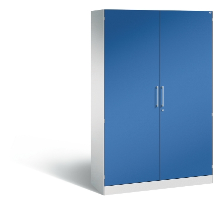 C+P Flügeltürenschrank 141003-000 5OH C3000 Asisto (HxBxT) 1980x800x435mm Lichtgrau/Enzianblau