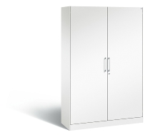 C+P Flügeltürenschrank 141003-000 5OH C3000 Asisto (HxBxT) 1980x800x435mm Lichtgrau/Enzianblau