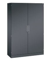 C+P Flügeltürenschrank 1410002-000 C3000 Asisto 5OH (HxBxT) 1980x1000x435mm 9016/9016