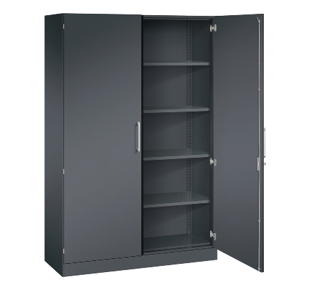 C+P Flügeltürenschrank 1410002-000 C3000 Asisto 5OH (HxBxT) 1980x1000x435mm 9016/9016