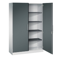 C+P Flügeltürenschrank 1410002-000 C3000 Asisto 5OH (HxBxT) 1980x1000x435mm 9016/9016