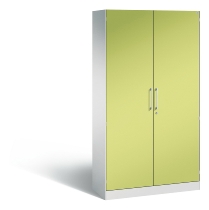 C+P Flügeltürenschrank 141003-000 5OH C3000 Asisto (HxBxT) 1980x800x435mm Lichtgrau/Enzianblau