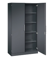 C+P Flügeltürenschrank 1410002-000 C3000 Asisto 5OH (HxBxT) 1980x1000x435mm 9016/9016