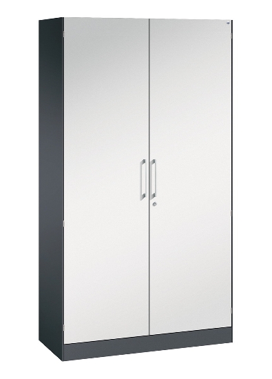 C+P Flügeltürenschrank 1410002-000 C3000 Asisto 5OH (HxBxT) 1980x1000x435mm 9016/9016