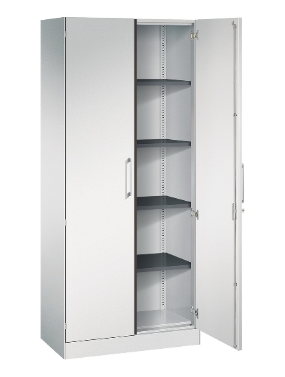 C+P Flügeltürenschrank 1410002-000 C3000 Asisto 5OH (HxBxT) 1980x1000x435mm 9016/9016