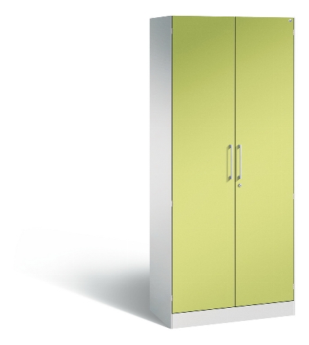 C+P Flügeltürenschrank 141003-000 5OH C3000 Asisto (HxBxT) 1980x800x435mm Lichtgrau/Enzianblau