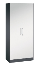 C+P Flügeltürenschrank 1410002-000 C3000 Asisto 5OH (HxBxT) 1980x1000x435mm 9016/9016