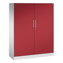 C+P Flügeltürenschrank 1410002-000 C3000 Asisto 5OH (HxBxT) 1980x1000x435mm 9016/9016