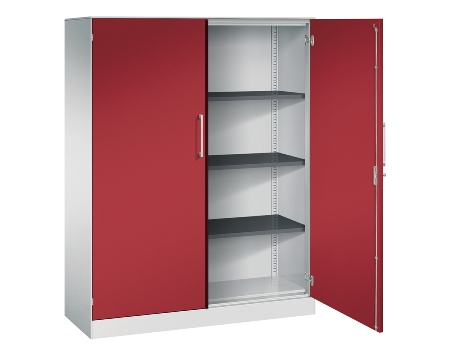 C+P Flügeltürenschrank 1410002-000 C3000 Asisto 5OH (HxBxT) 1980x1000x435mm 9016/9016