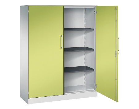 C+P Flügeltürenschrank 1410002-000 C3000 Asisto 5OH (HxBxT) 1980x1000x435mm 9016/9016