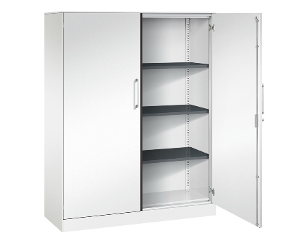C+P Flügeltürenschrank 1410002-000 C3000 Asisto 5OH (HxBxT) 1980x1000x435mm 9016/9016