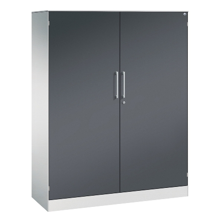 C+P Flügeltürenschrank 1410002-000 C3000 Asisto 5OH (HxBxT) 1980x1000x435mm 9016/9016