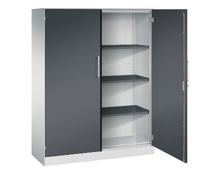 C+P Flügeltürenschrank 1410002-000 C3000 Asisto 5OH (HxBxT) 1980x1000x435mm 9016/9016