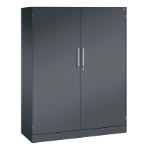 C+P Flügeltürenschrank 1410002-000 C3000 Asisto 5OH (HxBxT) 1980x1000x435mm 9016/9016