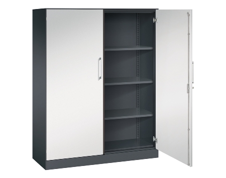 C+P Flügeltürenschrank 1410002-000 C3000 Asisto 5OH (HxBxT) 1980x1000x435mm 9016/9016