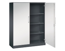 C+P Flügeltürenschrank 1410002-000 C3000 Asisto 5OH (HxBxT) 1980x1000x435mm 9016/9016