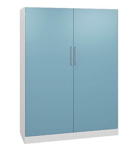 C+P Flügeltürenschrank 1410002-000 C3000 Asisto 5OH (HxBxT) 1980x1000x435mm 9016/9016