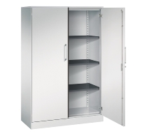 C+P Flügeltürenschrank 1410002-000 C3000 Asisto 5OH (HxBxT) 1980x1000x435mm 9016/9016