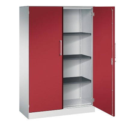 C+P Flügeltürenschrank 1410002-000 C3000 Asisto 5OH (HxBxT) 1980x1000x435mm 9016/9016