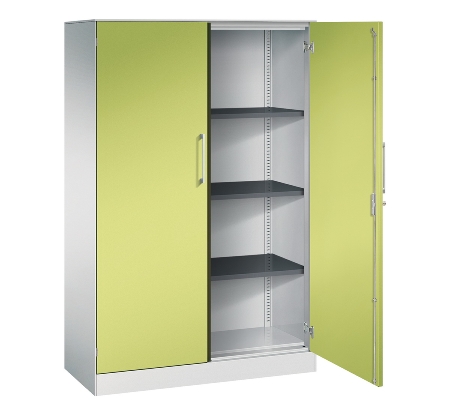 C+P Flügeltürenschrank 1410002-000 C3000 Asisto 5OH (HxBxT) 1980x1000x435mm 9016/9016