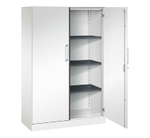 C+P Flügeltürenschrank 1410002-000 C3000 Asisto 5OH (HxBxT) 1980x1000x435mm 9016/9016