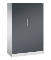 C+P Flügeltürenschrank 1410002-000 C3000 Asisto 5OH (HxBxT) 1980x1000x435mm 9016/9016