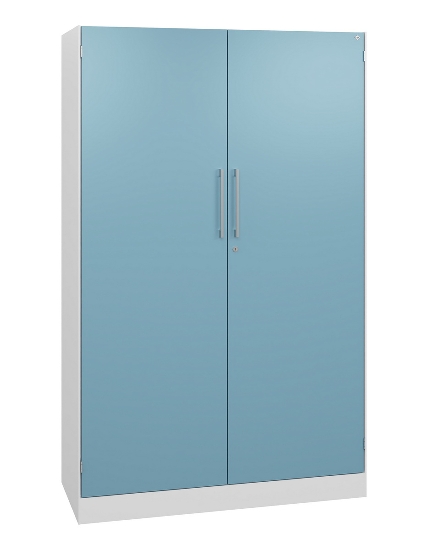 C+P Flügeltürenschrank 1410002-000 C3000 Asisto 5OH (HxBxT) 1980x1000x435mm 9016/9016