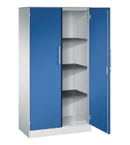 C+P Flügeltürenschrank 1410002-000 C3000 Asisto 5OH (HxBxT) 1980x1000x435mm 9016/9016