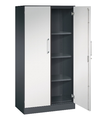 C+P Flügeltürenschrank 1410002-000 C3000 Asisto 5OH (HxBxT) 1980x1000x435mm 9016/9016