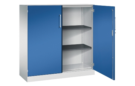C+P Flügeltürenschrank 141031-000 C3000 Asisto 3OH (HxBxT) 1310x1200x435mm 7016/7016