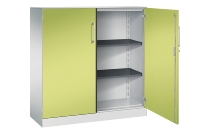 C+P Flügeltürenschrank 141031-000 C3000 Asisto 3OH (HxBxT) 1310x1200x435mm 7016/7016