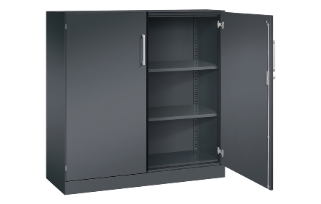 C+P Flügeltürenschrank 141031-000 C3000 Asisto 3OH (HxBxT) 1310x1200x435mm 7016/7016
