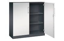 C+P Flügeltürenschrank 141031-000 C3000 Asisto 3OH (HxBxT) 1310x1200x435mm 7016/7016
